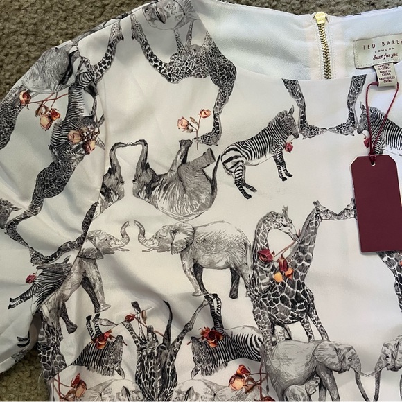 Ted Baker London Safari Animals Cocktail Dress - Picture 2 of 8